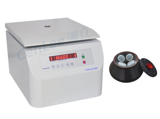 Harga yang bagus 16600RPM LED Display Fixed Angle Rotor Centrifuge Benchtop Kecepatan Tinggi 21532RCF on line
