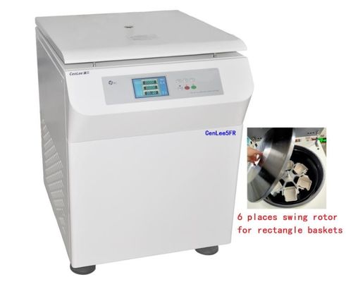 Harga yang bagus Centrifuge Berkecepatan Rendah Volume Tinggi Berpendingin Lantai Berdiri Sentrifugal 6000rpm / 4000ml on line