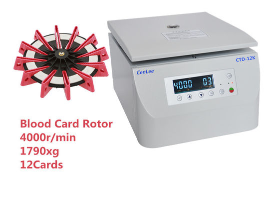 Harga yang bagus 12 Kartu Kartu Darah Pendingin Microcentrifuge DC Brushless Motor 1PH on line