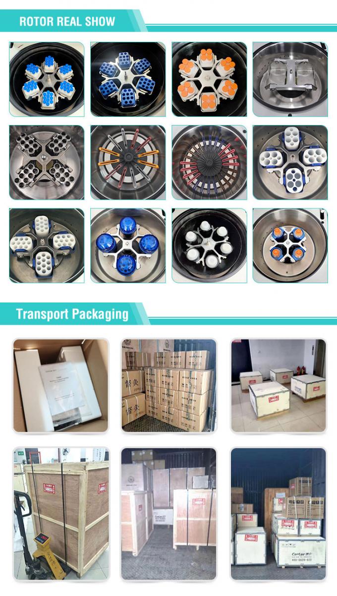 TGL-16 meja atas sentrifugal pendingin, 90ml kecepatan tinggi sentrifugal mikro dengan rotor sudut dari tabung 1,5 ml / 2,2 ml 7