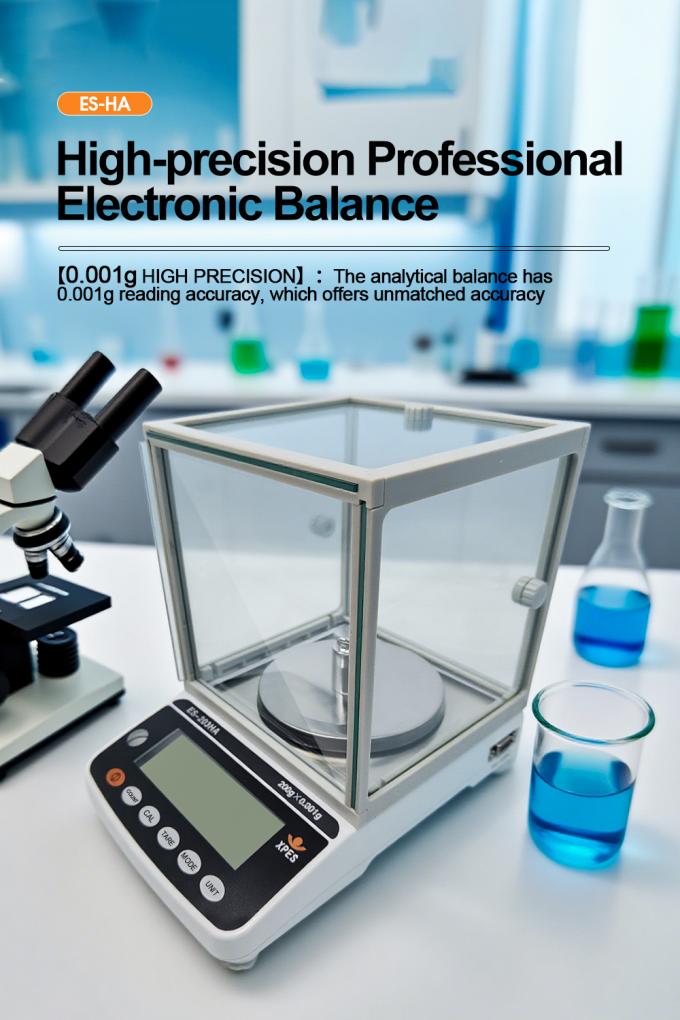 Kemampuan Membaca 0.001g Laboratorium Precision Balance Instrumen Laboratorium Skala Balance Analytical Dengan Perisai Draf 0