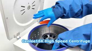 Cenlee16K 16000rpm Layar LCD Centrifuge Kecepatan Tinggi Benchtop Rotor Sudut Tetap