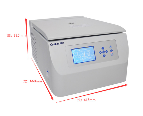 Harga yang bagus Mesin Centrifuge Benchtop Mikroprosesor Pendingin Kecepatan Rendah Dalam Kapasitas 5000rpm 300ml Maks on line