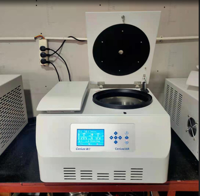 Harga yang bagus Mesin Centrifuge Laboratorium Berkecepatan Tinggi 16000rpm 6x100ml Dengan Rotor Sudut Tetap on line