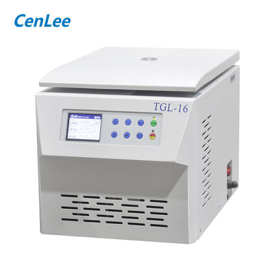 Centrifuge Pendinginan Meja Atas Benchtop Berkecepatan Tinggi TGL-16 16000r/min, 21532xg, Kapasitas 90ml, -20°C sampai +40°C