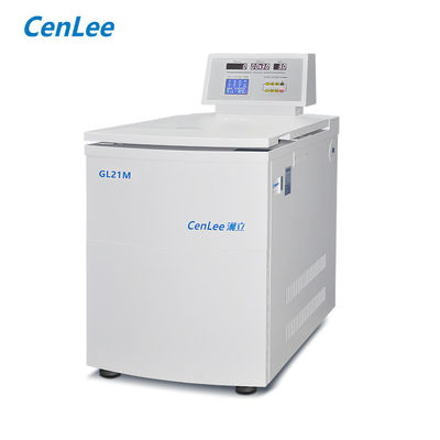 GL21M 21000rpm Ultra High Speed Floor Standing Refrigerated Centrifuge dengan Accel/Decel Rate 10/10 dan Max. RPM 21000rpm