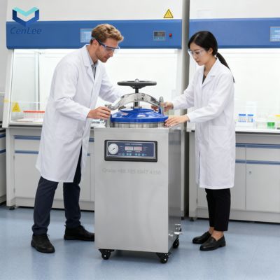 Harga yang bagus Pensteril Vertikal Kontrol Otomatis dengan Layar Sentuh LCD on line