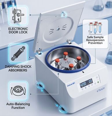Cenlee Durable 304 stainless steel Body Horizontal Centrifuge CTL420 4200RPM 2200xg untuk CGF PRF Pengobatan Ortopedi pertumbuhan rambut