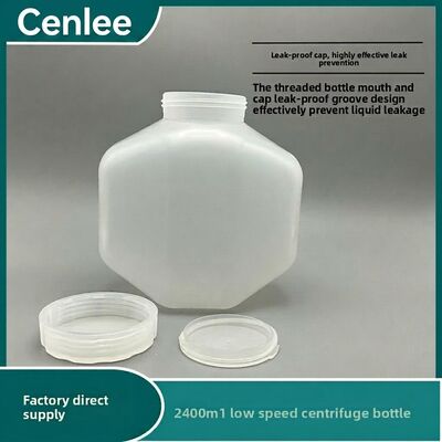 Harga yang bagus Botol centrifuge PPCO 2000ml dengan tutup sekrup tahan kebocoran dan autoclavable untuk penggunaan laboratorium on line