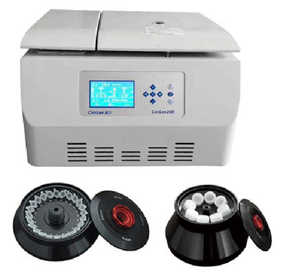 Harga yang bagus Mesin centrifuge Benchtop berkecepatan tinggi, Centrifuge Rotor Sudut Tetap 20500rpm on line