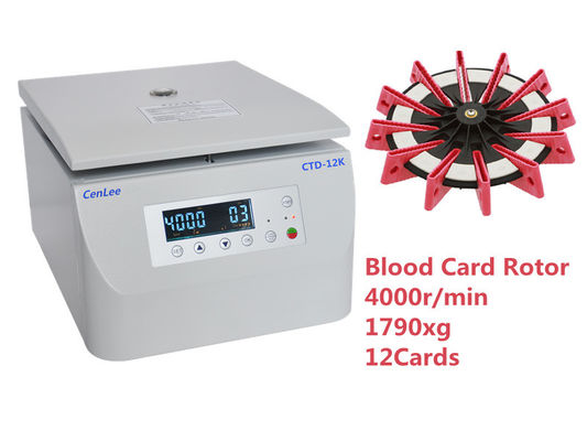 Harga yang bagus 12 Kartu Minigel Kolom Mesin Centrifuge Medis Kartu Darah Gel Mikroprosesor on line